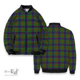 ScotsTee Shop Scottish Stewart of Appin Hunting Modern Tartan Bomber Puffer Jacket