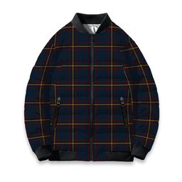 ScotsTee Shop Scottish McLaine of Lochbuie Hunting Tartan Bomber Puffer Jacket