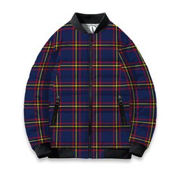 ScotsTee Shop Scottish McLaine of Lochbuie Hunting Modern Tartan Bomber Puffer Jacket