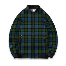 ScotsTee Shop Scottish Newlands of Lauriston Tartan Bomber Puffer Jacket