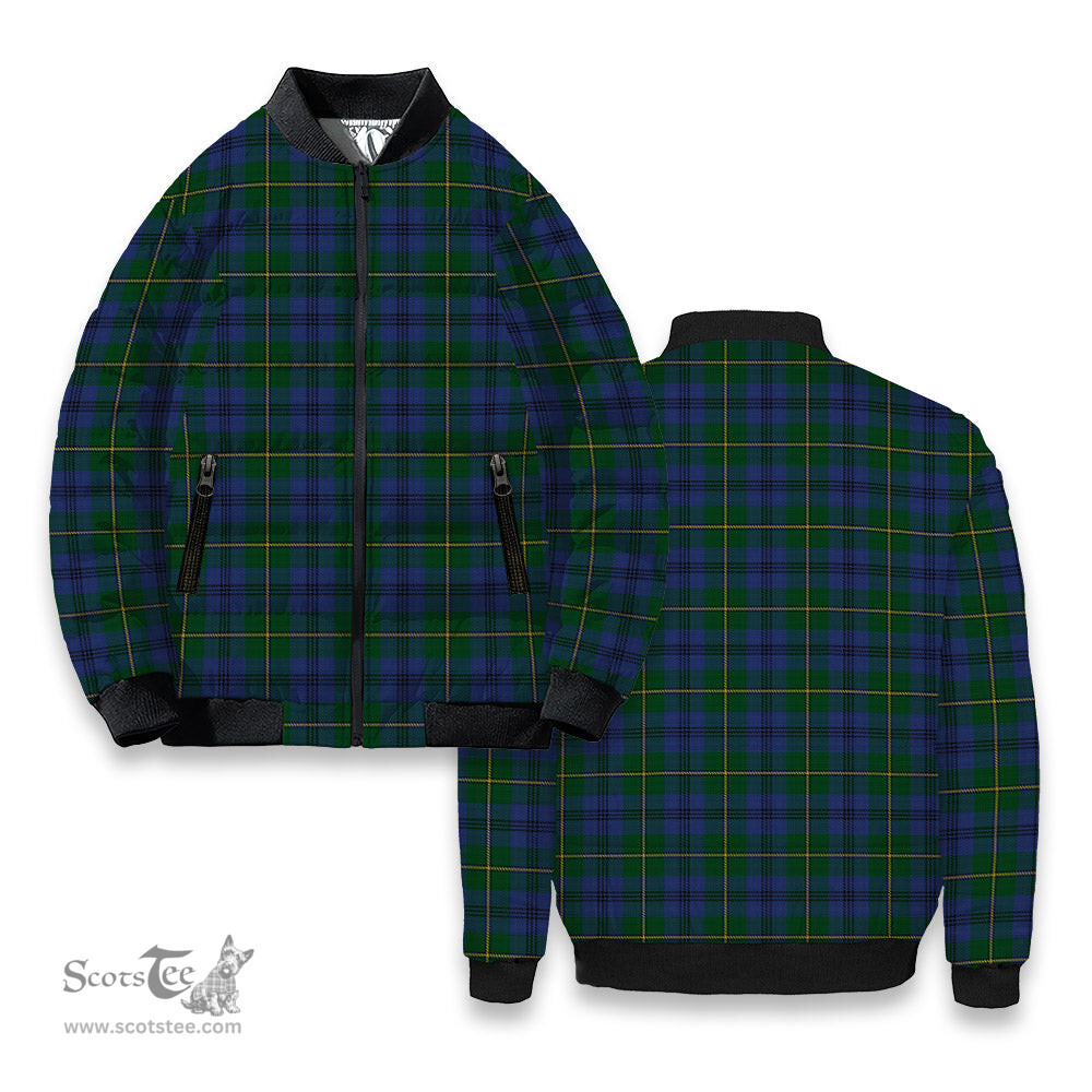 ScotsTee Shop Scottish Johnston 1 Tartan Bomber Puffer Jacket