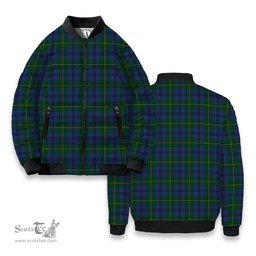 ScotsTee Shop Scottish Johnston 1 Tartan Bomber Puffer Jacket