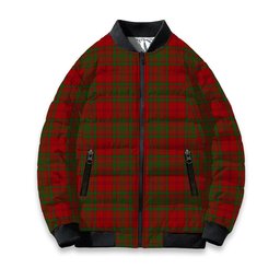 ScotsTee Shop Scottish McAlister of Glenbarr Tartan Bomber Puffer Jacket