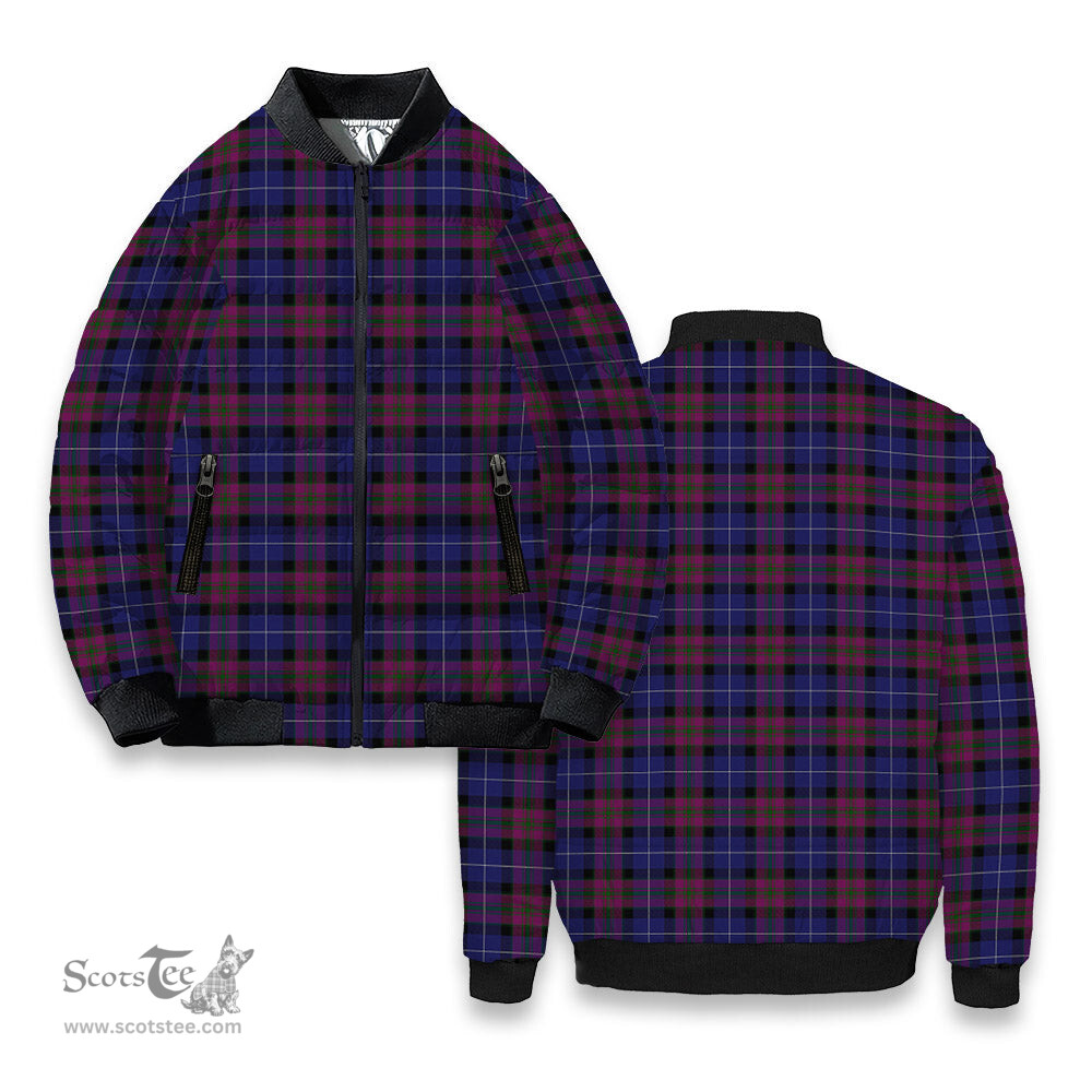 ScotsTee Shop Scottish Pride of Scotland Tartan Bomber Puffer Jacket