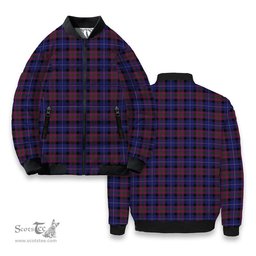ScotsTee Shop Scottish Pride of Scotland Tartan Bomber Puffer Jacket