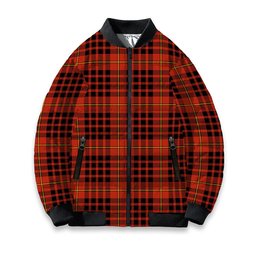 ScotsTee Shop Scottish McDonald of Ardnamurchan Ancient Tartan Bomber Puffer Jacket