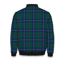 ScotsTee Shop Scottish Irvine of Bonshaw Tower Modern Tartan Bomber Puffer Jacket