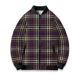 ScotsTee Shop Scottish McDonell of Glengarry Dress  Modern Tartan Bomber Puffer Jacket