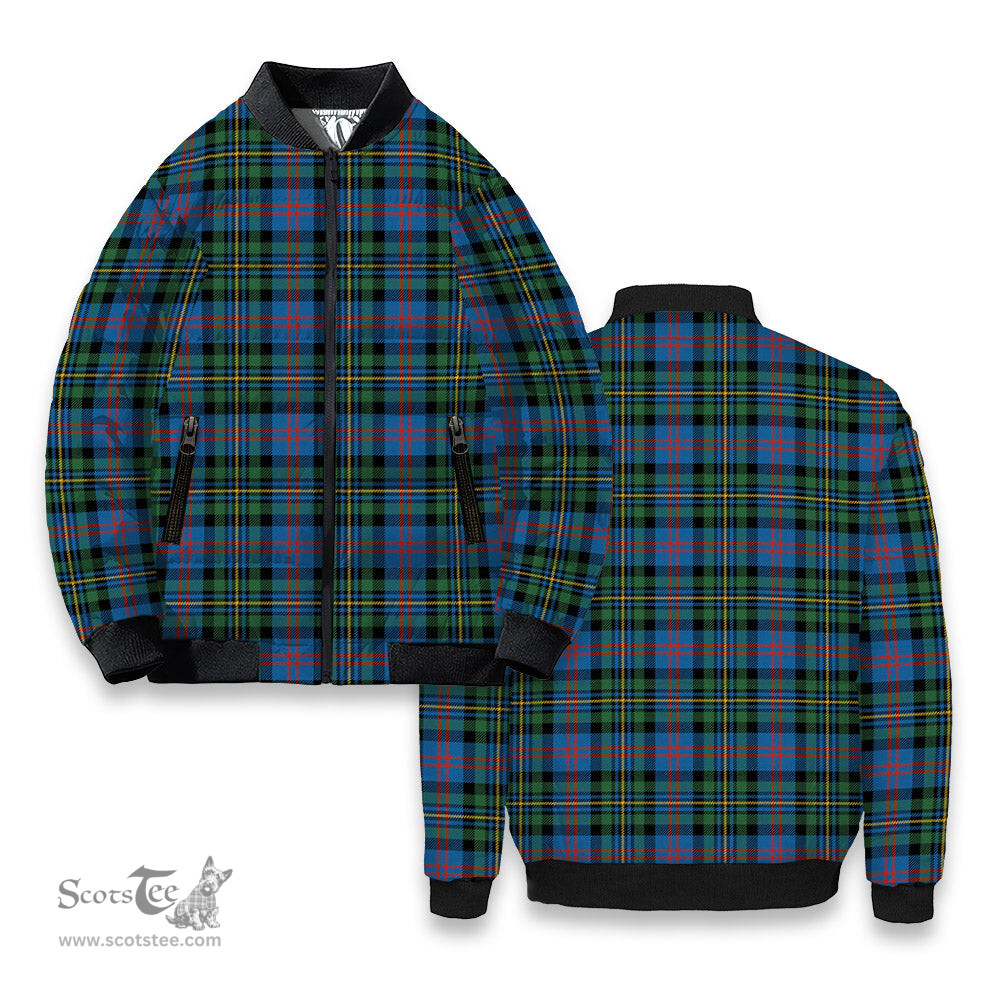 ScotsTee Shop Scottish MacCallum of Berwick Ancient Tartan Bomber Puffer Jacket