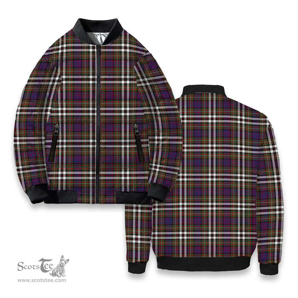 ScotsTee Shop Scottish MacDonell of Glengarry Dress  Modern Tartan Bomber Puffer Jacket