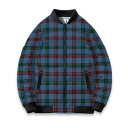 ScotsTee Shop Scottish Montgomery of Ayrshire Ancient Tartan Bomber Puffer Jacket