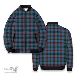 ScotsTee Shop Scottish Montgomery of Ayrshire Ancient Tartan Bomber Puffer Jacket