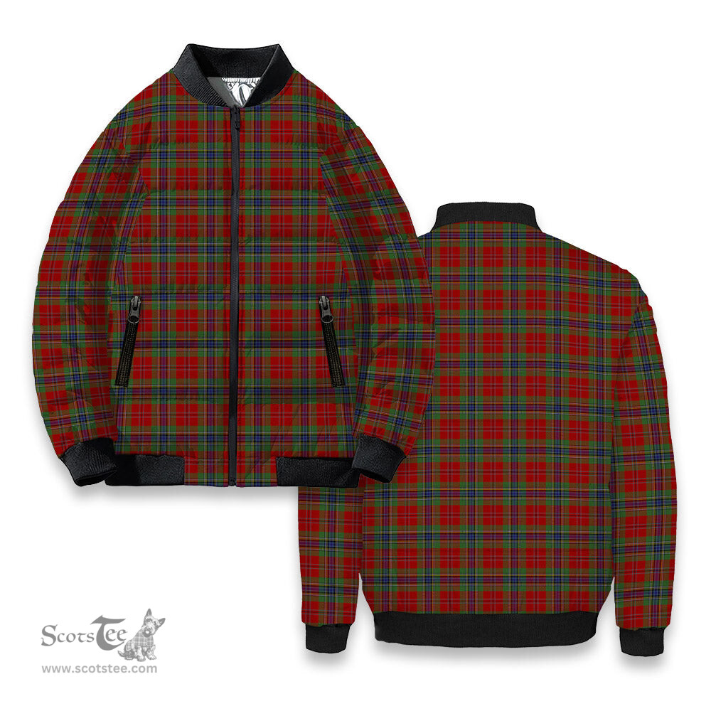 ScotsTee Shop Scottish MacLean of Duart Tartan Bomber Puffer Jacket