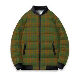 ScotsTee Shop Scottish McAlister of Glenbarr Hunting Modern Tartan Bomber Puffer Jacket