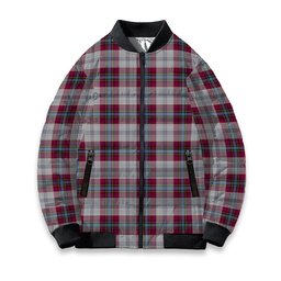 ScotsTee Shop Scottish MacLean of Duart Dress 4 Tartan Bomber Puffer Jacket