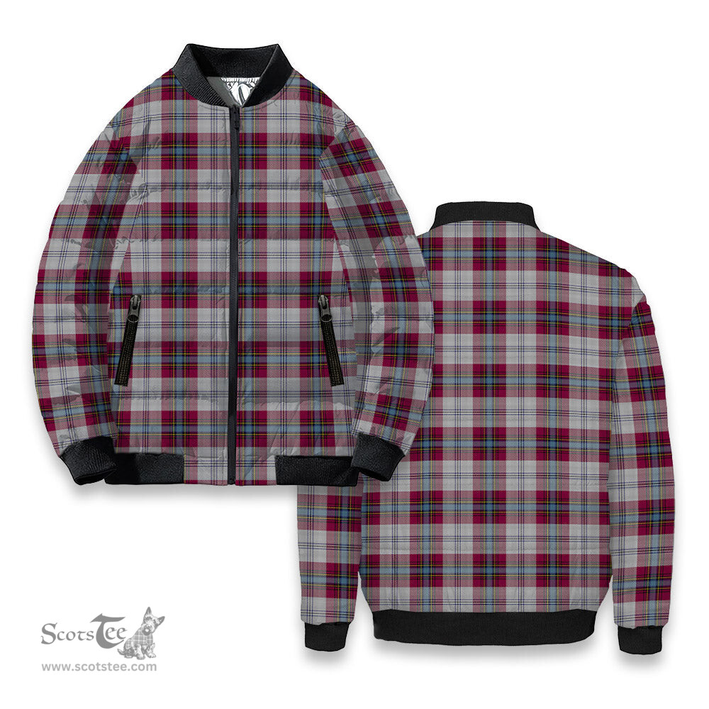 ScotsTee Shop Scottish MacLean of Duart Dress 4 Tartan Bomber Puffer Jacket