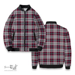 ScotsTee Shop Scottish MacLean of Duart Dress 4 Tartan Bomber Puffer Jacket