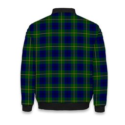 ScotsTee Shop Scottish Johnston of Caskieben Modern Tartan Bomber Puffer Jacket