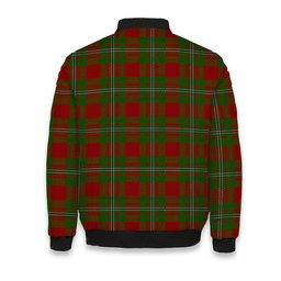 ScotsTee Shop Scottish Strange Tartan Bomber Puffer Jacket