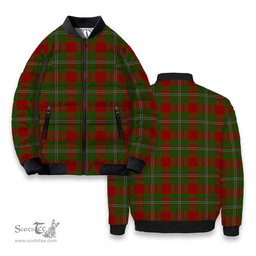 ScotsTee Shop Scottish Strange Tartan Bomber Puffer Jacket