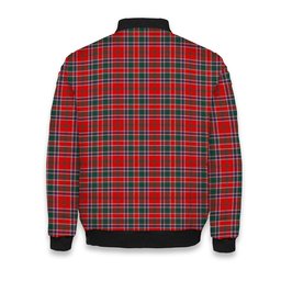ScotsTee Shop Scottish McDonald of Lochmaddy Modern Tartan Bomber Puffer Jacket