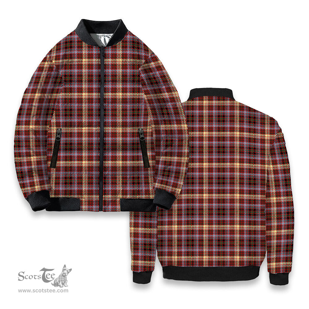 ScotsTee Shop Scottish McKay of Strathnaver Modern Tartan Bomber Puffer Jacket