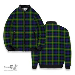 ScotsTee Shop Scottish Gordon of Esselmont Tartan Bomber Puffer Jacket