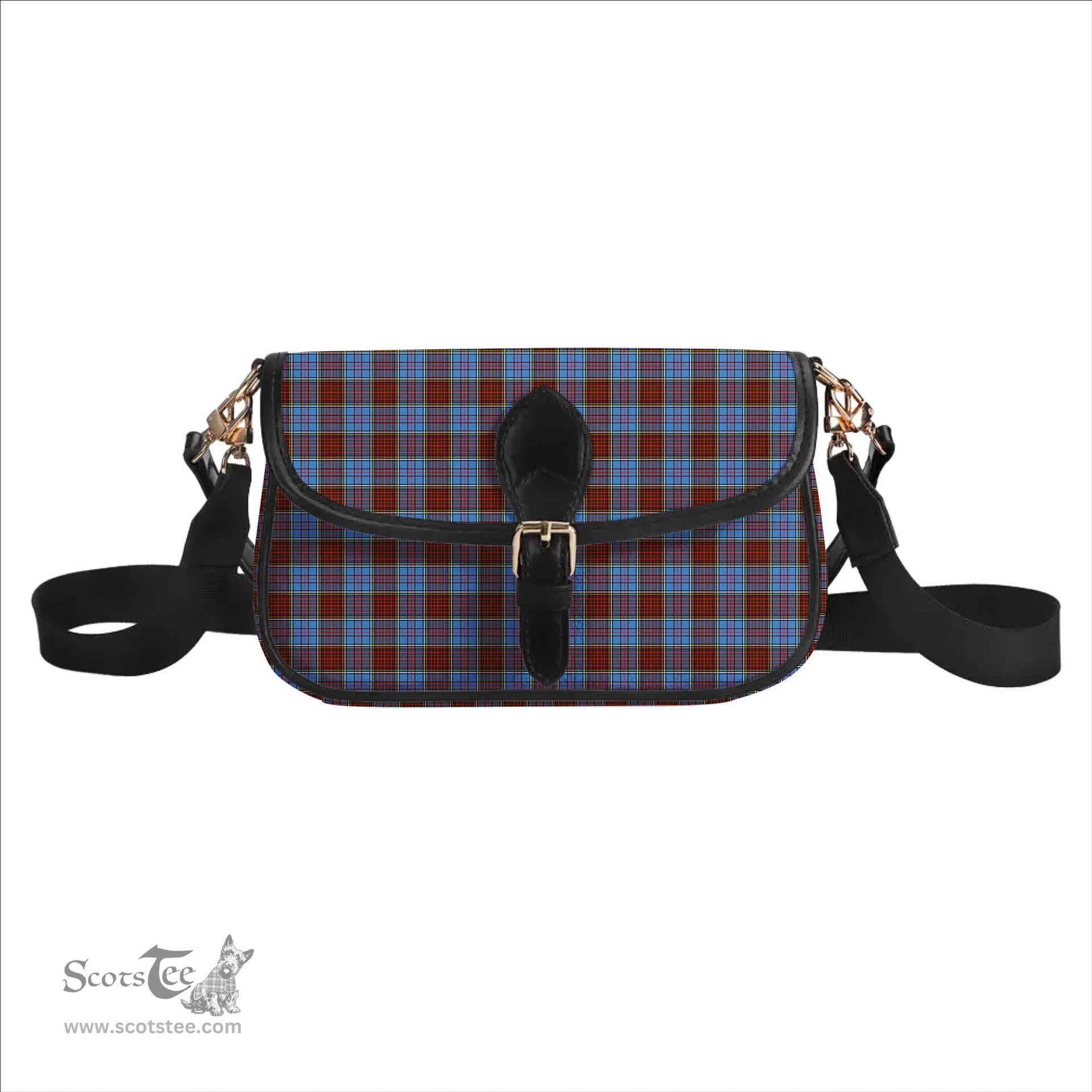 ScotsTee Shop Scottish Anderson Modern Tartan Women's Chain Crossbody Bag Square Bag