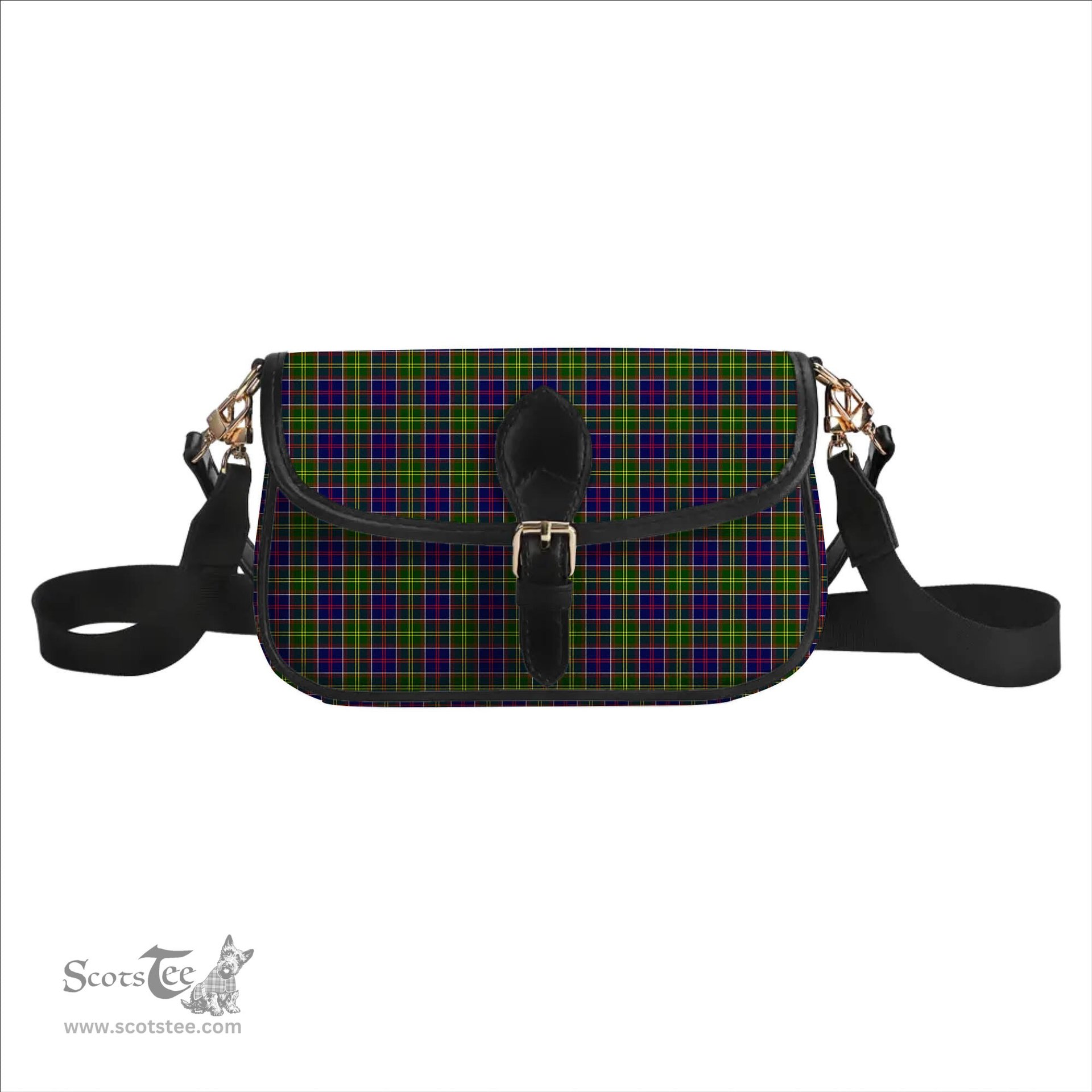 ScotsTee Shop Scottish Ayrshire Tartan Women's Chain Crossbody Bag Square Bag