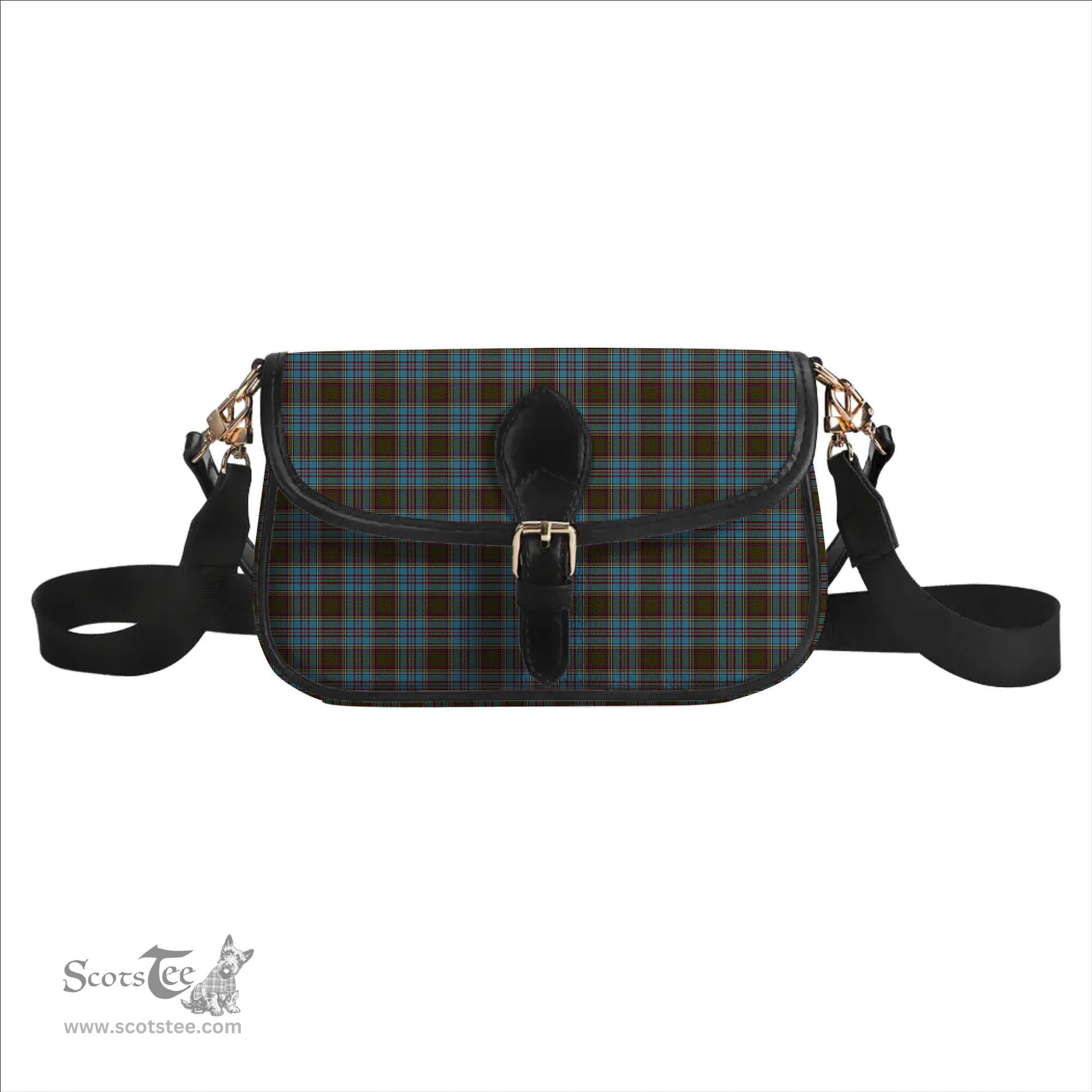 ScotsTee Shop Scottish Anderson Tartan Women's Chain Crossbody Bag Square Bag