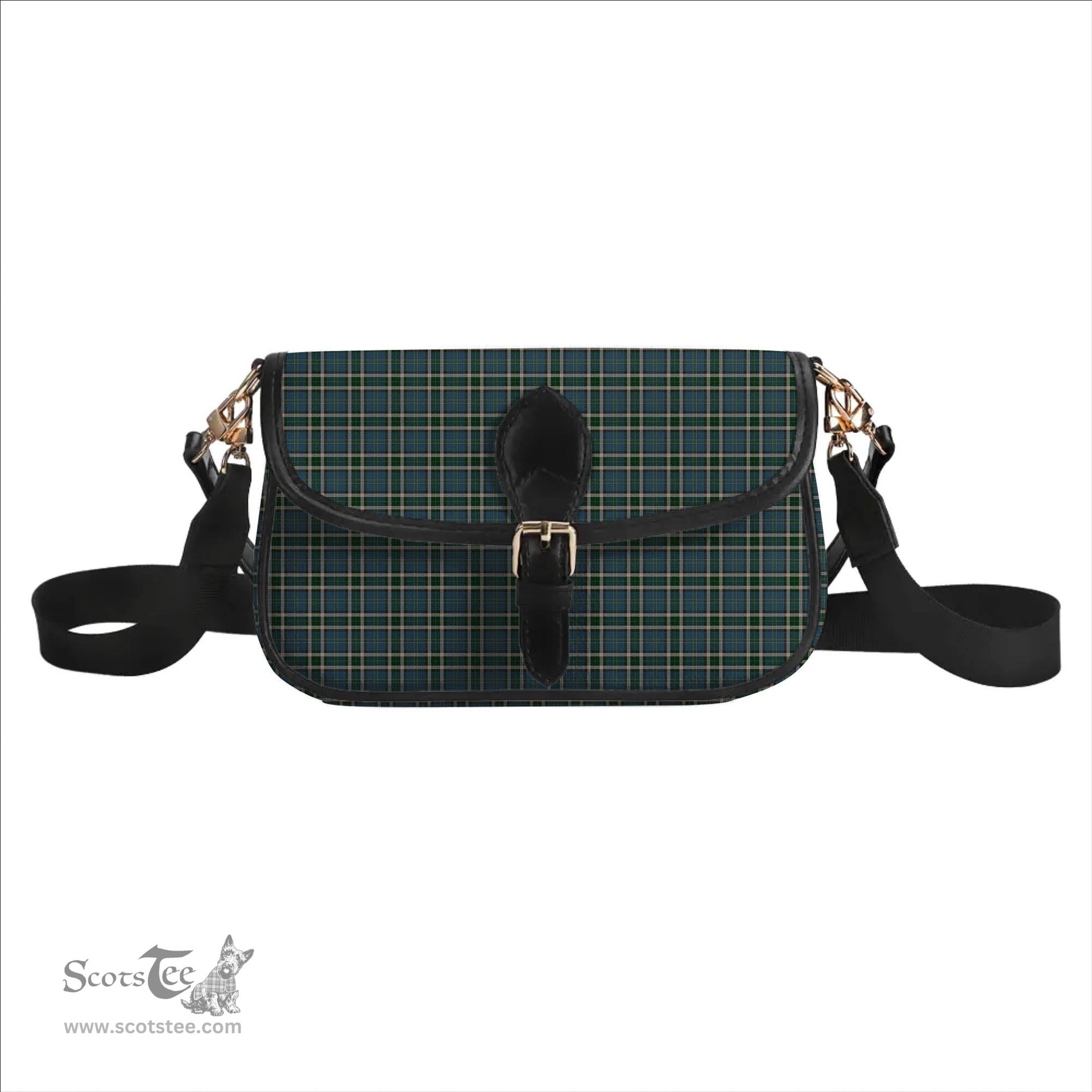 ScotsTee Shop Scottish Bahamas Tartan Women's Chain Crossbody Bag Square Bag