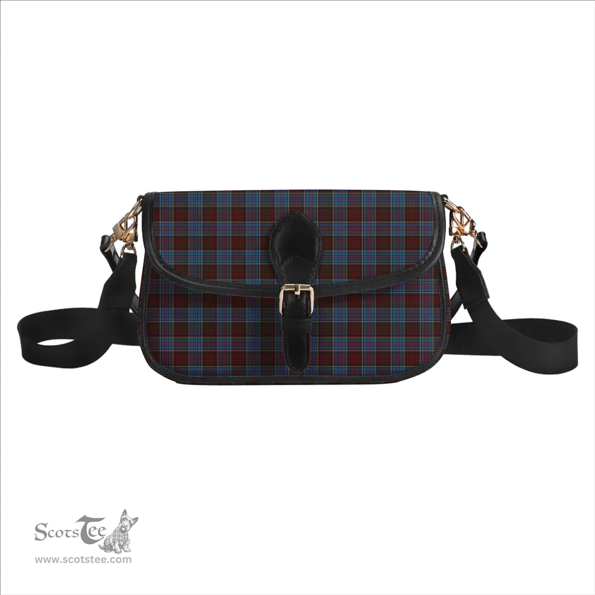 ScotsTee Shop Scottish Anderson Highland Society of London Tartan Women's Chain Crossbody Bag Square Bag