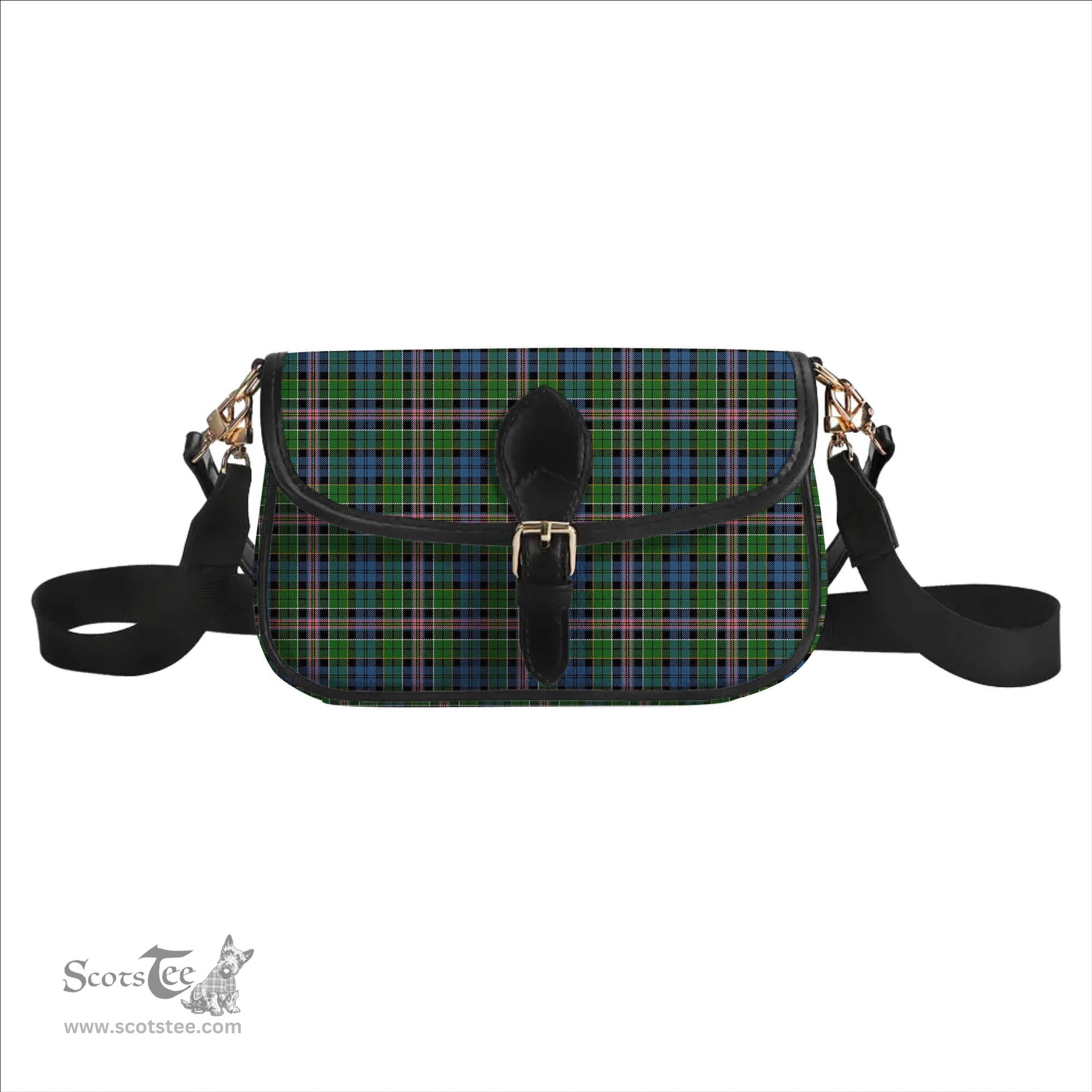 ScotsTee Shop Scottish Allison Ancient Tartan Women's Chain Crossbody Bag Square Bag