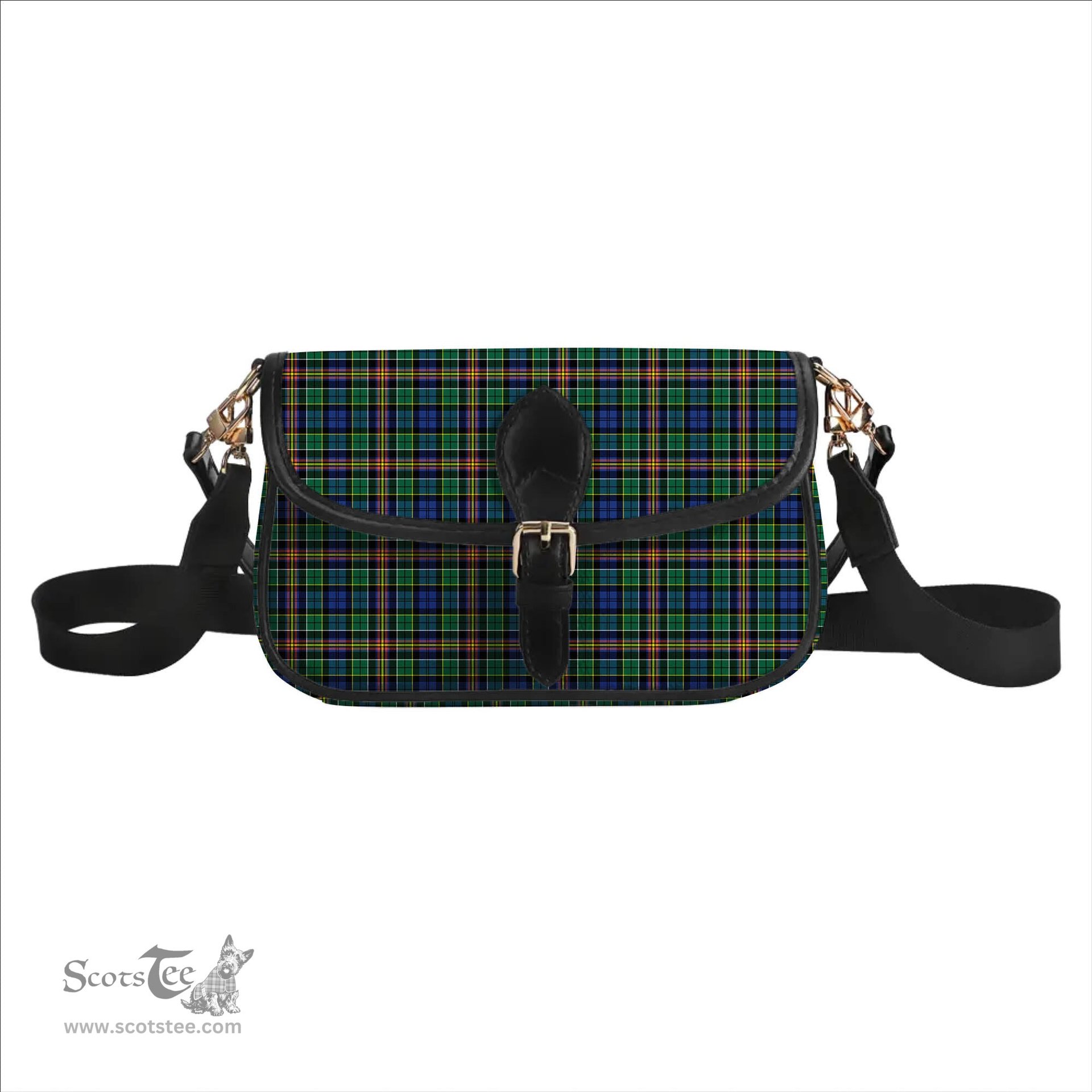 ScotsTee Shop Scottish Allison SC Tartan Women's Chain Crossbody Bag Square Bag