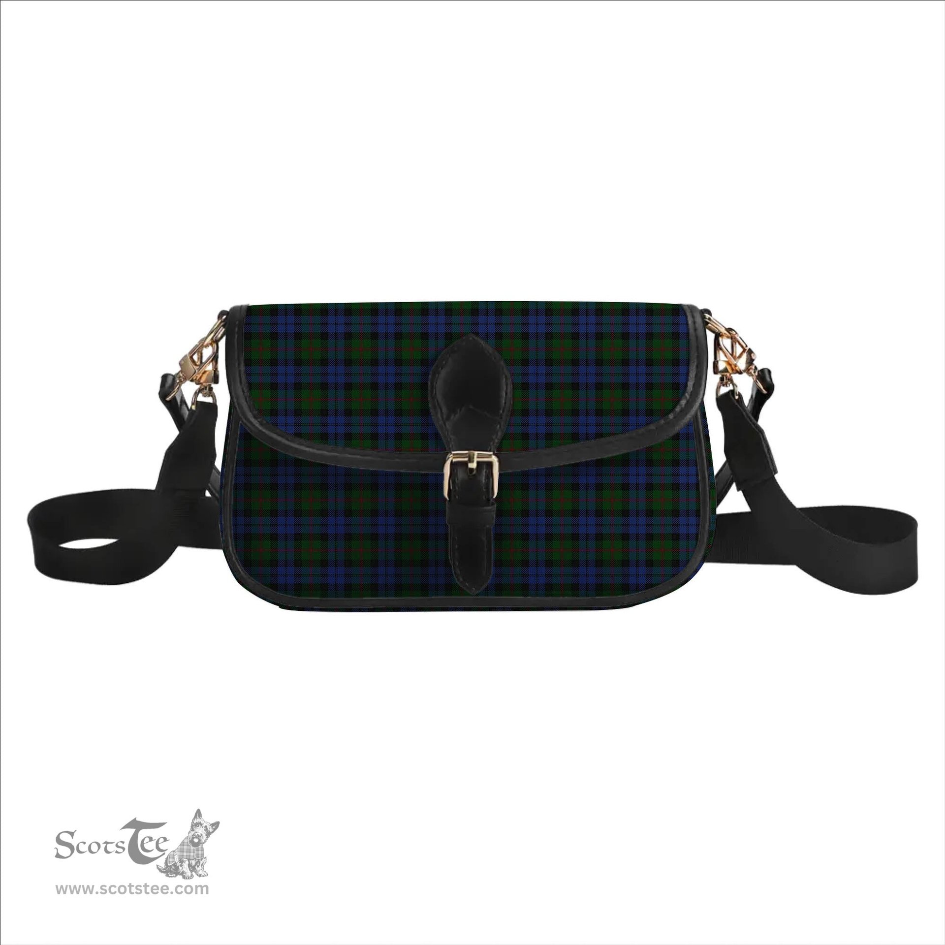 ScotsTee Shop Scottish Baird Tartan Women's Chain Crossbody Bag Square Bag