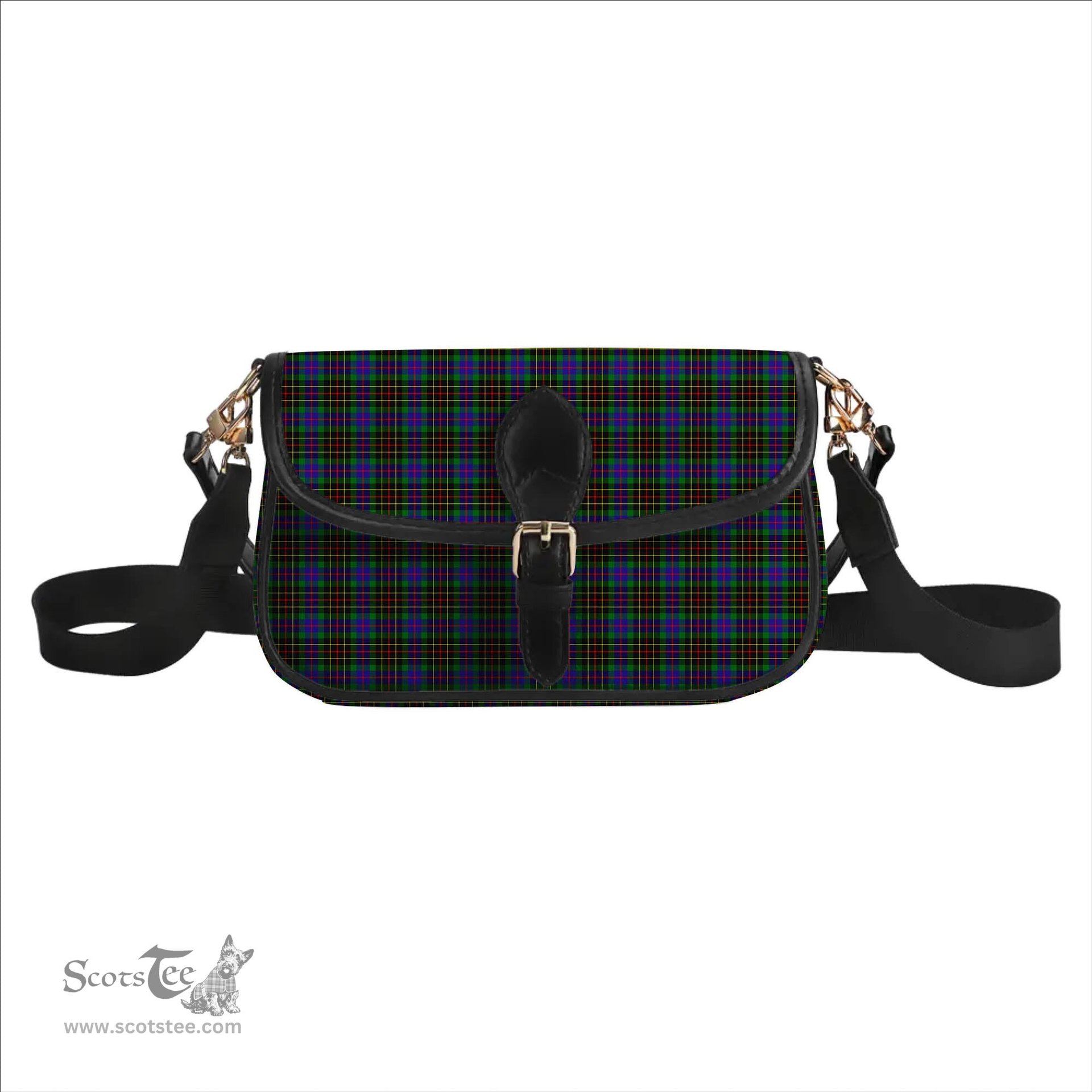 ScotsTee Shop Scottish Brodie Hunting Modern Tartan Women's Chain Crossbody Bag Square Bag