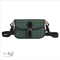 ScotsTee Shop Scottish Brisbane Modern Tartan Women's Chain Crossbody Bag Square Bag