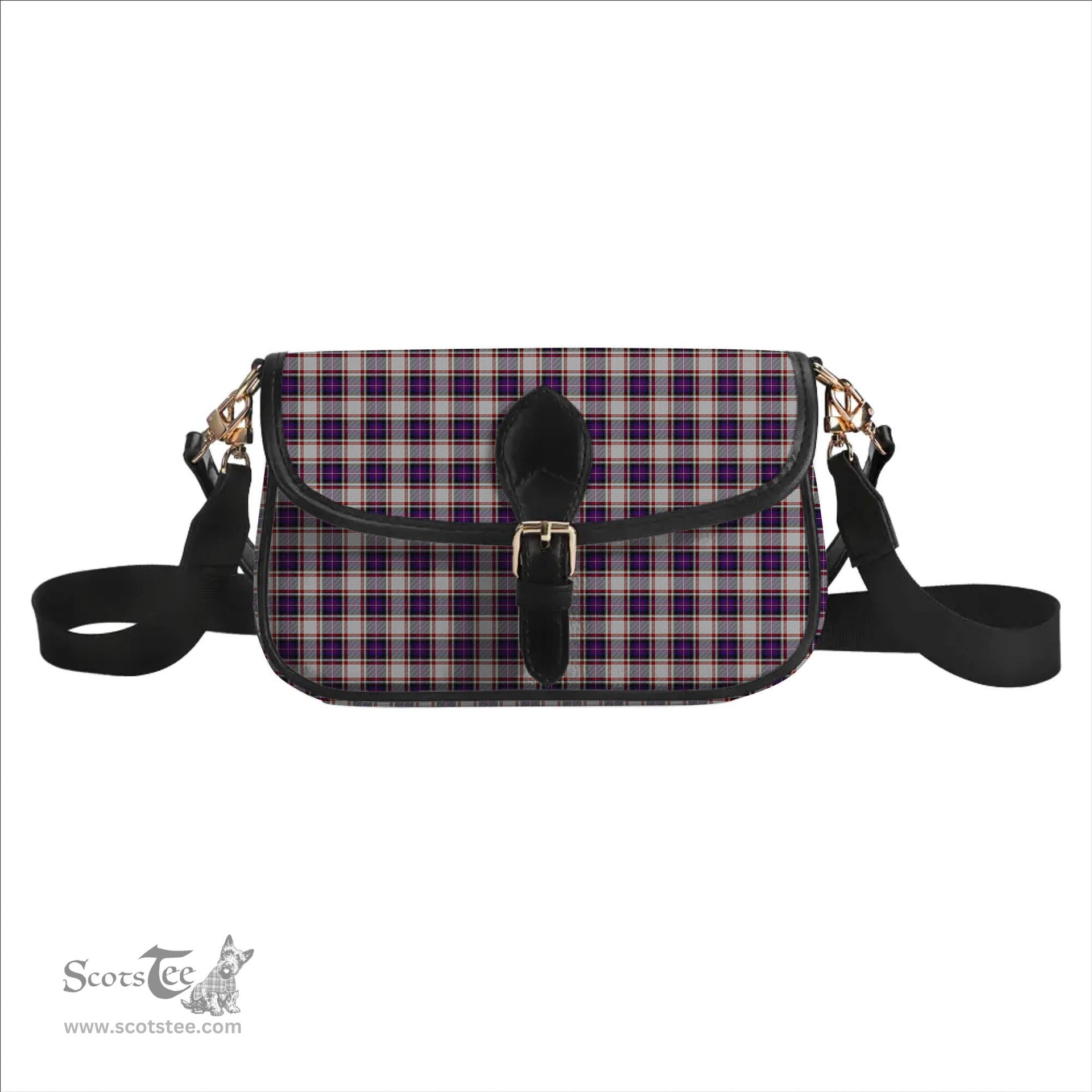 ScotsTee Shop Scottish Bruce of Kinnaird Dress (Dance) Tartan Women's Chain Crossbody Bag Square Bag