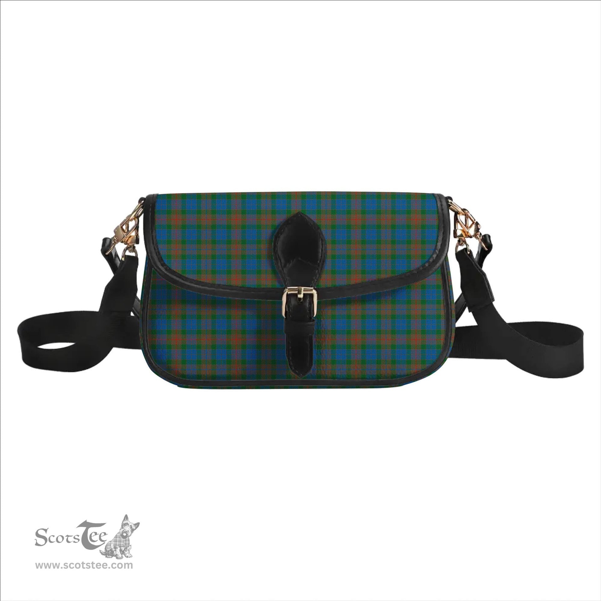 ScotsTee Shop Scottish Buchanan Hunting Ancient Tartan Women's Chain Crossbody Bag Square Bag