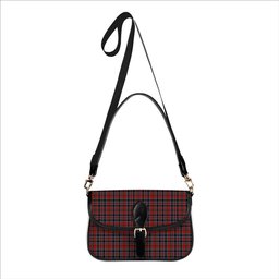 ScotsTee Shop Scottish Borthwick Modern Tartan Women's Chain Crossbody Bag Square Bag