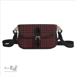 ScotsTee Shop Scottish Borthwick Modern Tartan Women's Chain Crossbody Bag Square Bag