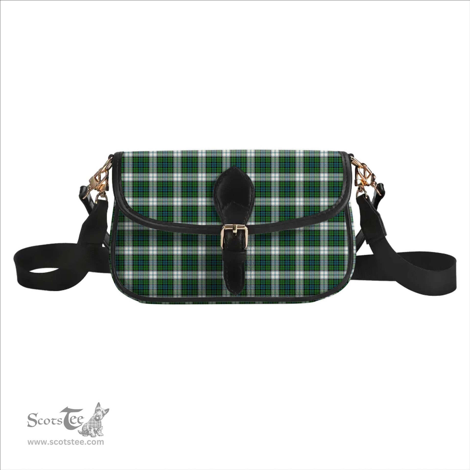 ScotsTee Shop Scottish Black Watch Dress Ancient Tartan Women's Chain Crossbody Bag Square Bag