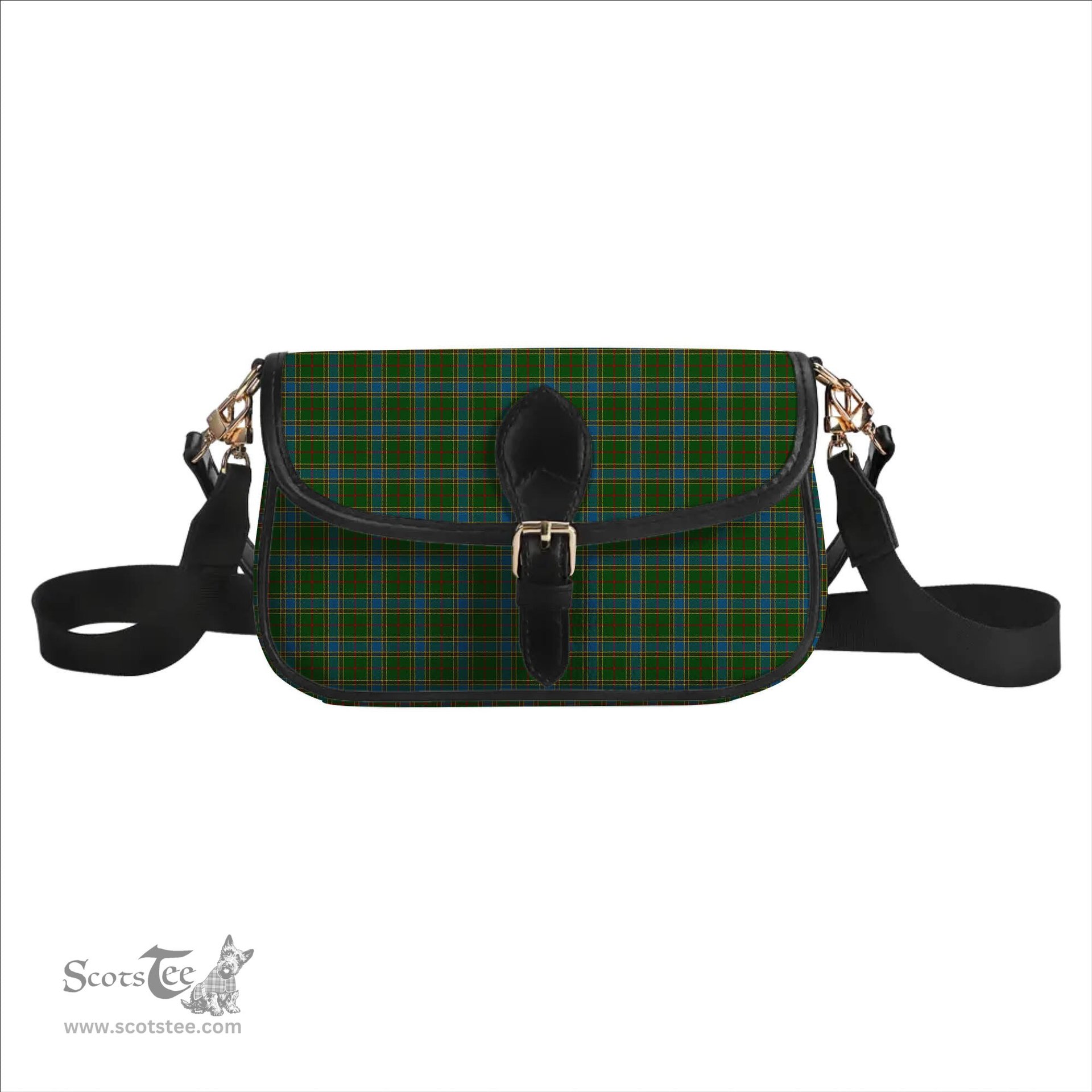 ScotsTee Shop Scottish Balfour Hunting Tartan Women's Chain Crossbody Bag Square Bag