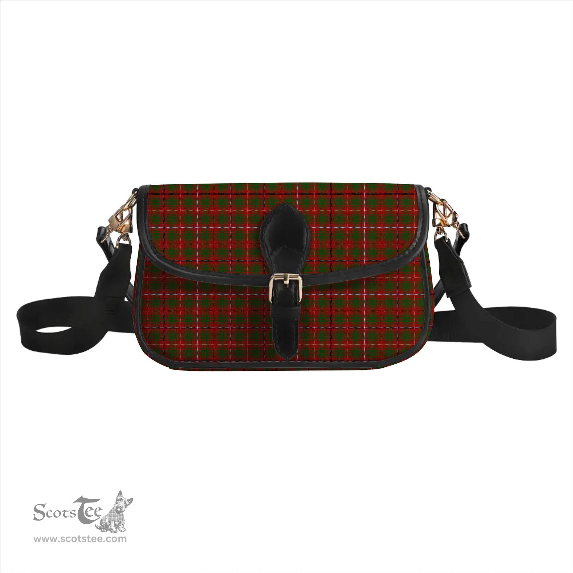 ScotsTee Shop Scottish Bruce County Tartan Women's Chain Crossbody Bag Square Bag