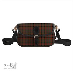 ScotsTee Shop Scottish Bowie Black Modern Tartan Women's Chain Crossbody Bag Square Bag