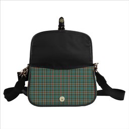 ScotsTee Shop Scottish Bisset Ancient Tartan Women's Chain Crossbody Bag Square Bag