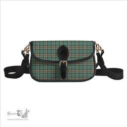 ScotsTee Shop Scottish Bisset Ancient Tartan Women's Chain Crossbody Bag Square Bag
