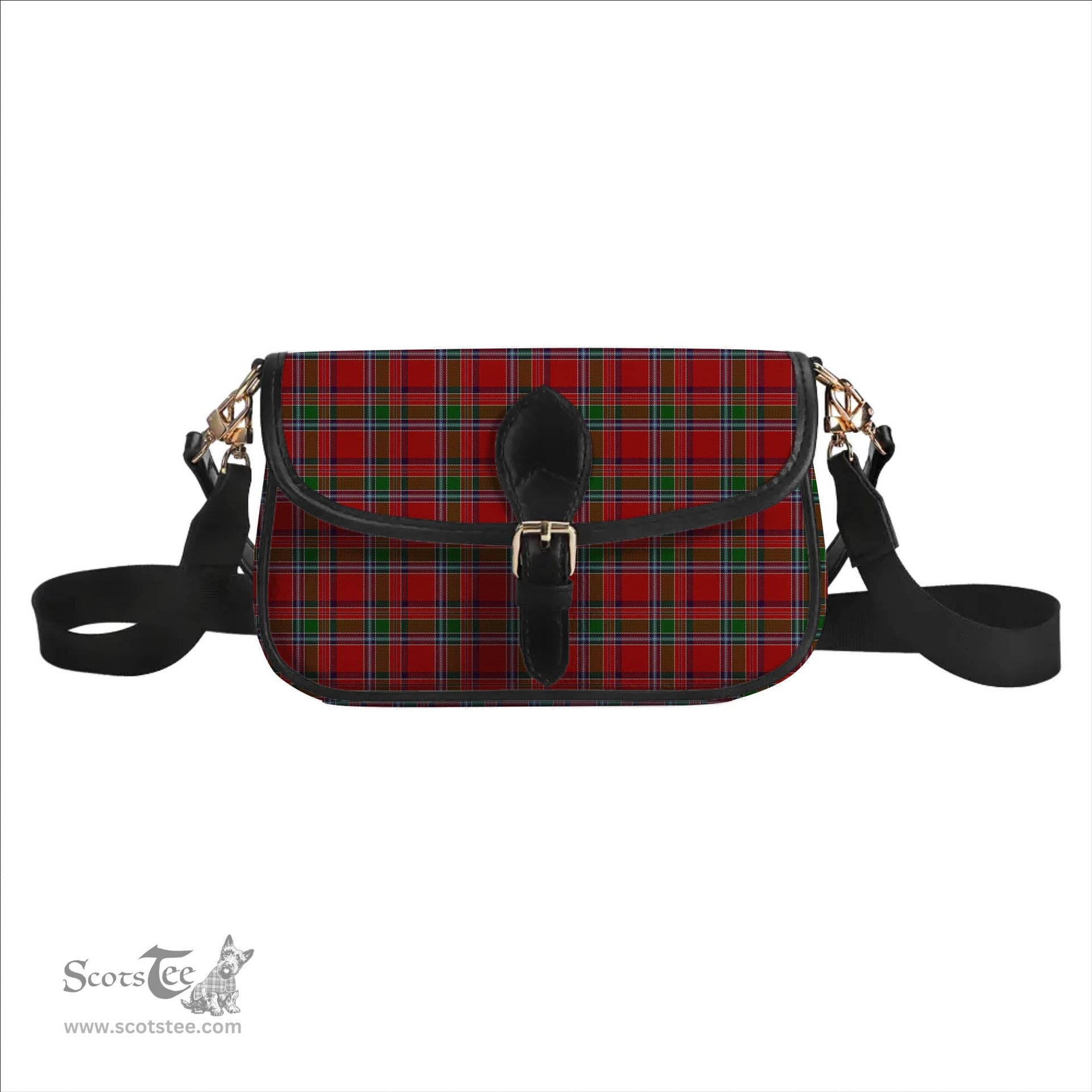 ScotsTee Shop Scottish Birral Tartan Women's Chain Crossbody Bag Square Bag