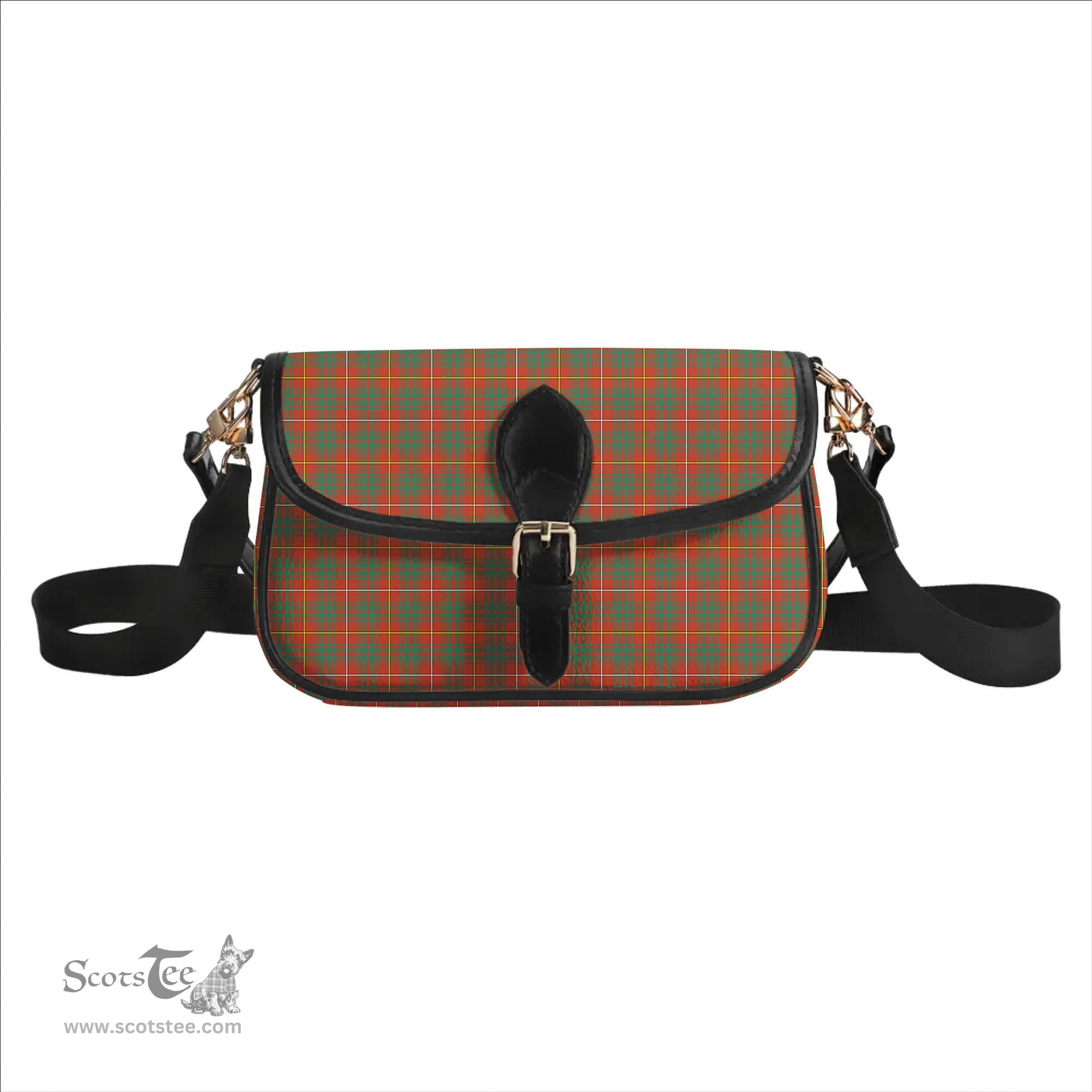 ScotsTee Shop Scottish Bruce Ancient Tartan Women's Chain Crossbody Bag Square Bag