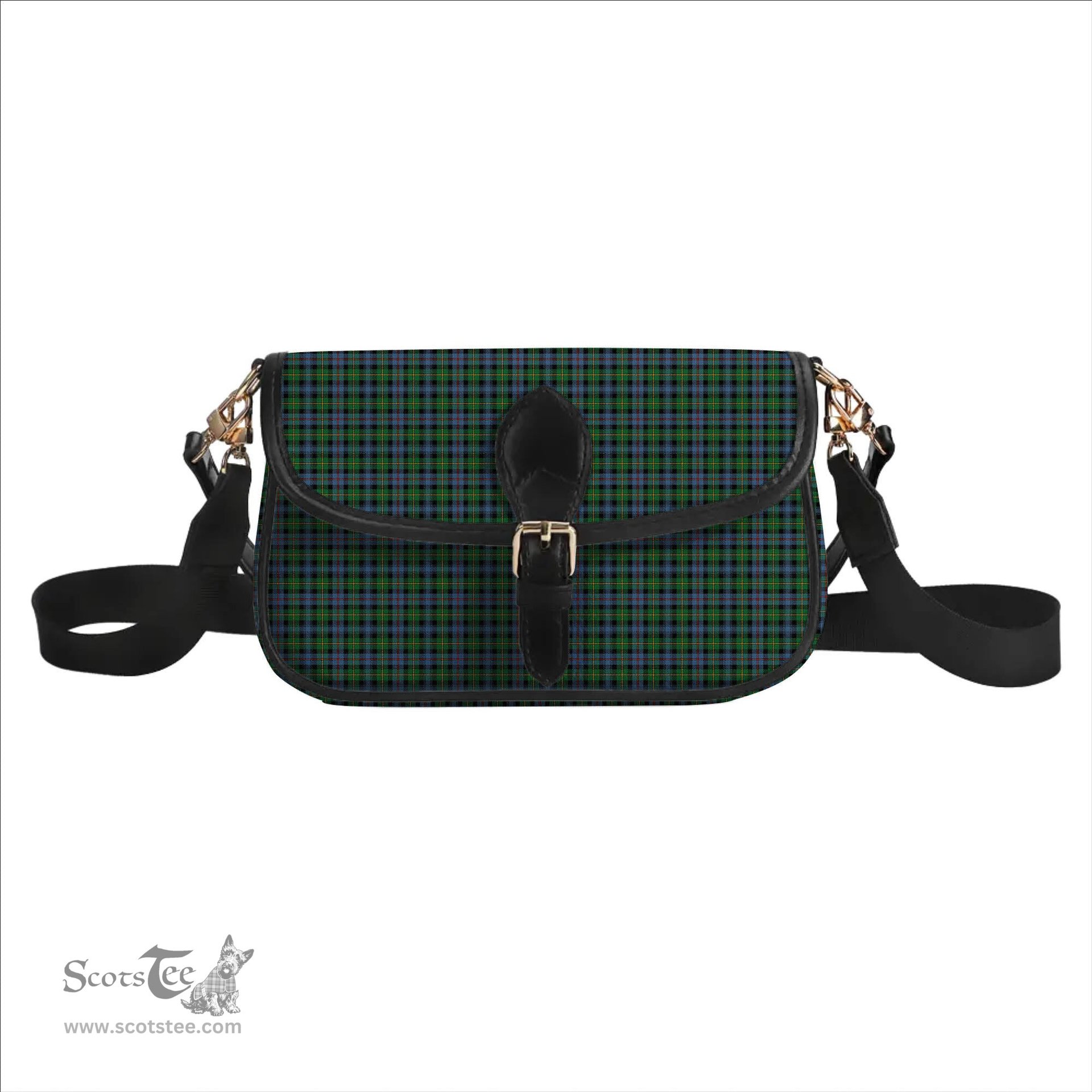 ScotsTee Shop Scottish Baillie of Lamington Ancient Clan Tartan Women's Chain Crossbody Bag Square Bag